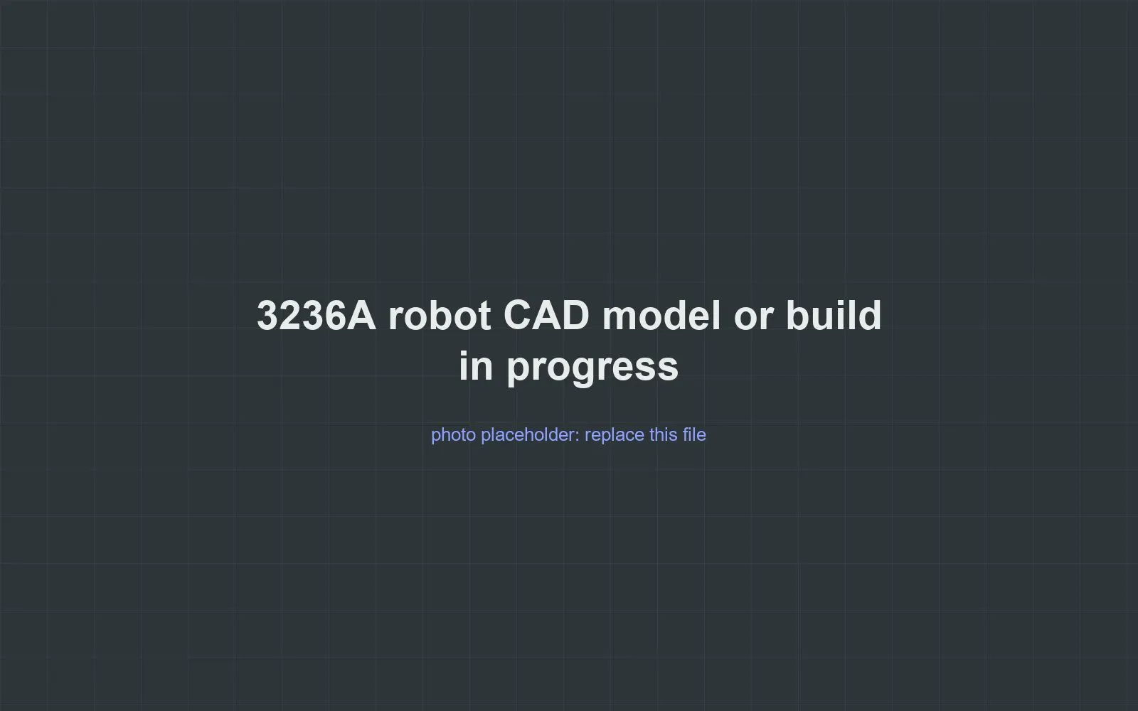 Placeholder for a CAD model of team 3236A's Push Back robot